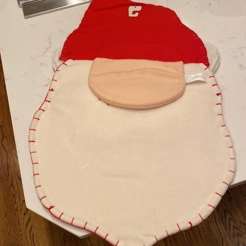Santa Claus Hanging Felt Christmas Advent Calendar December Countdown Pockets